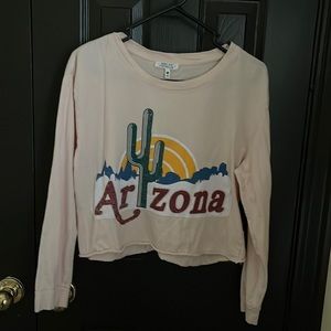 Cute pink long sleeve shirt size M (never used)